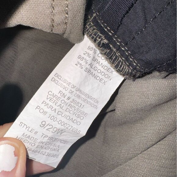 Jolt Women's Corduroy Green/Grey Skinny Pants - Size 9/29 - Picture 7 of 7